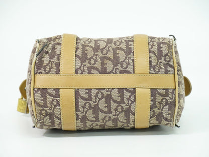 Christian Dior トロッター ミニ ボストンバッグ ブラウン ベージュ