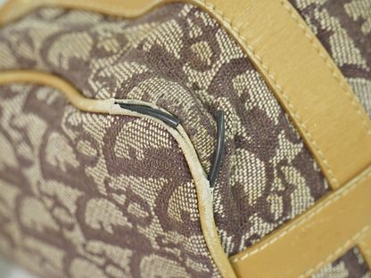 Christian Dior トロッター ミニ ボストンバッグ ブラウン ベージュ