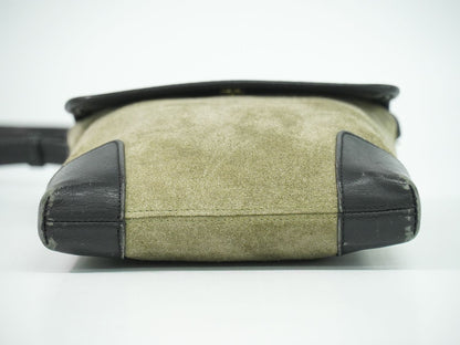 LOEWE アナグラム ショルダーバッグ カーキ
