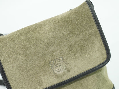 LOEWE アナグラム ショルダーバッグ カーキ