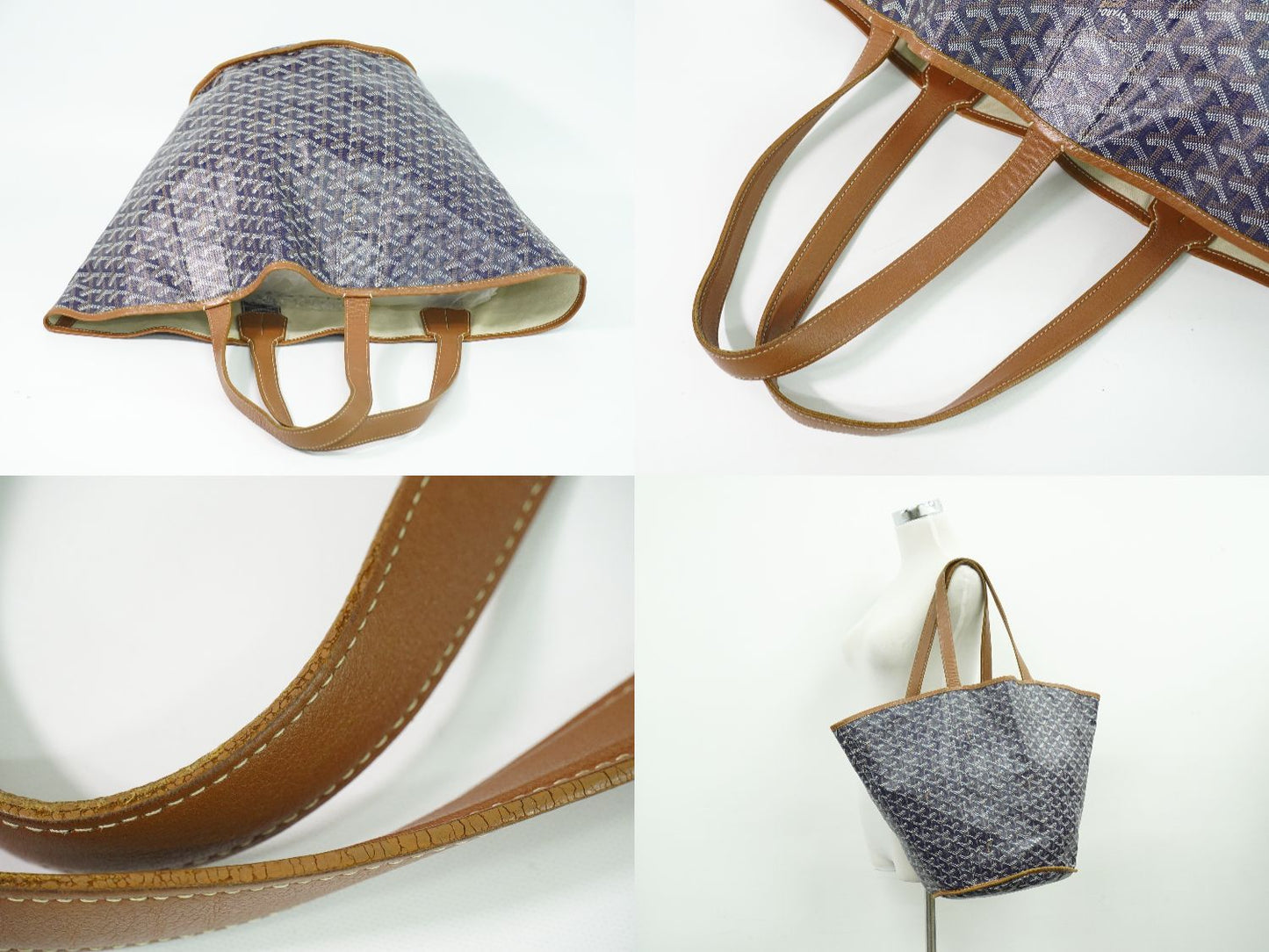 GOYARD ベラーラ MM リバーシブル トートバッグ ネイビー