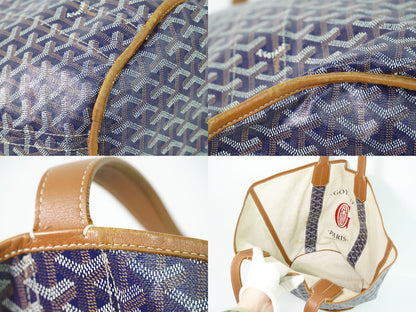 GOYARD ベラーラ MM リバーシブル トートバッグ ネイビー