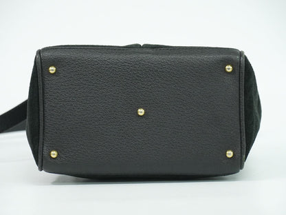 GUCCI バンブー 2WAY ショルダーバッグ ブラック