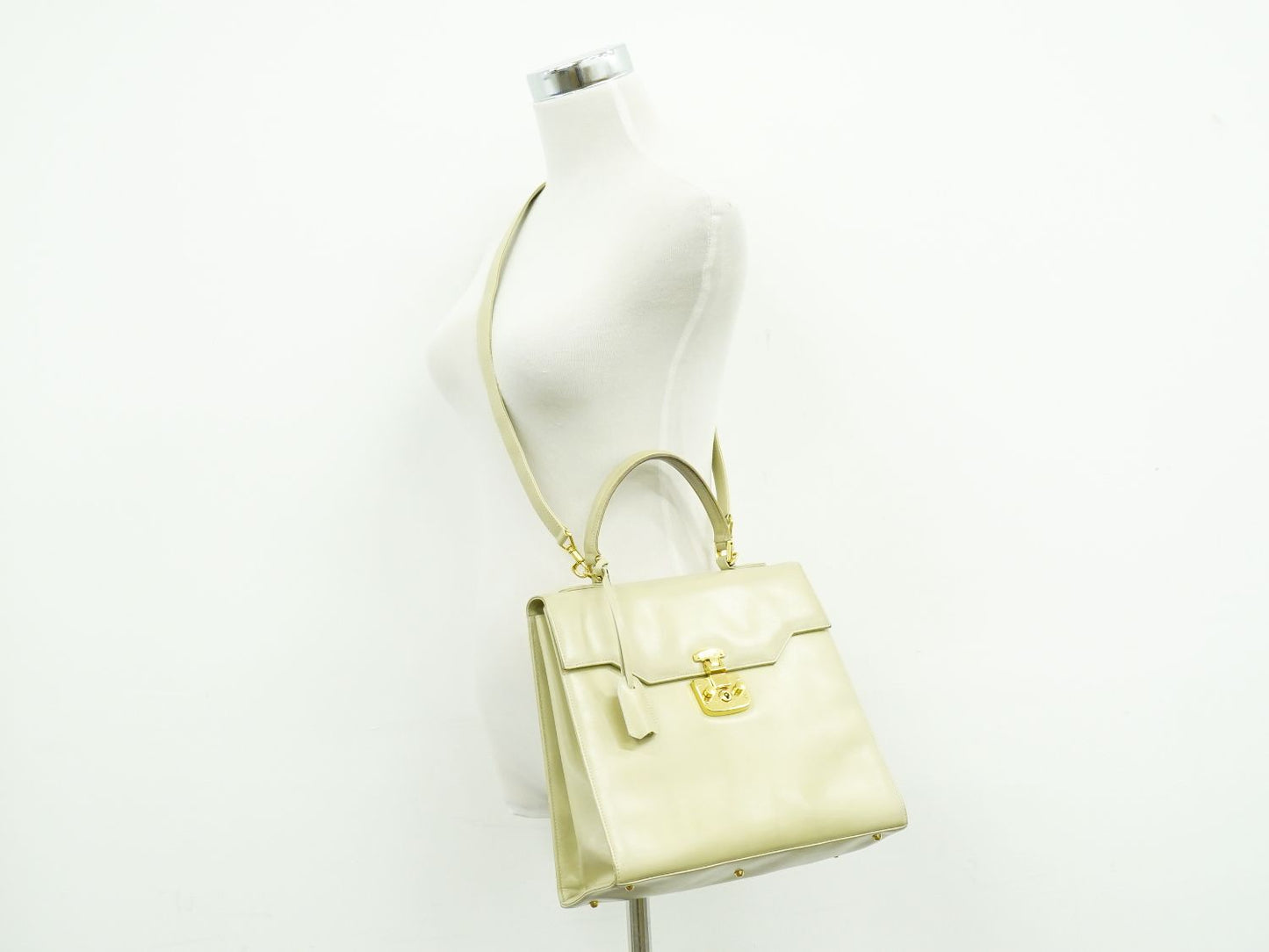 GUCCI レディロック 2WAY ショルダーバッグ ベージュ