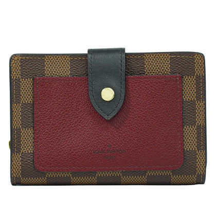 LOUIS VUITTON ポルトフォイユ ジュリエット ダミエ エベヌ 折財布 ブラウン ボルドー N60381