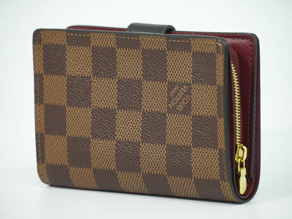 LOUIS VUITTON ポルトフォイユ ジュリエット ダミエ エベヌ 折財布 ブラウン ボルドー N60381