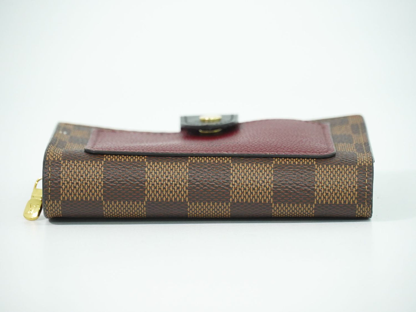 LOUIS VUITTON ポルトフォイユ ジュリエット ダミエ エベヌ 折財布 ブラウン ボルドー N60381