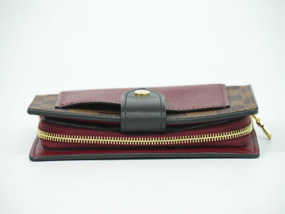 LOUIS VUITTON ポルトフォイユ ジュリエット ダミエ エベヌ 折財布 ブラウン ボルドー N60381