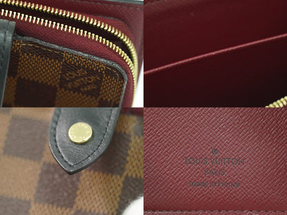 LOUIS VUITTON ポルトフォイユ ジュリエット ダミエ エベヌ 折財布 ブラウン ボルドー N60381