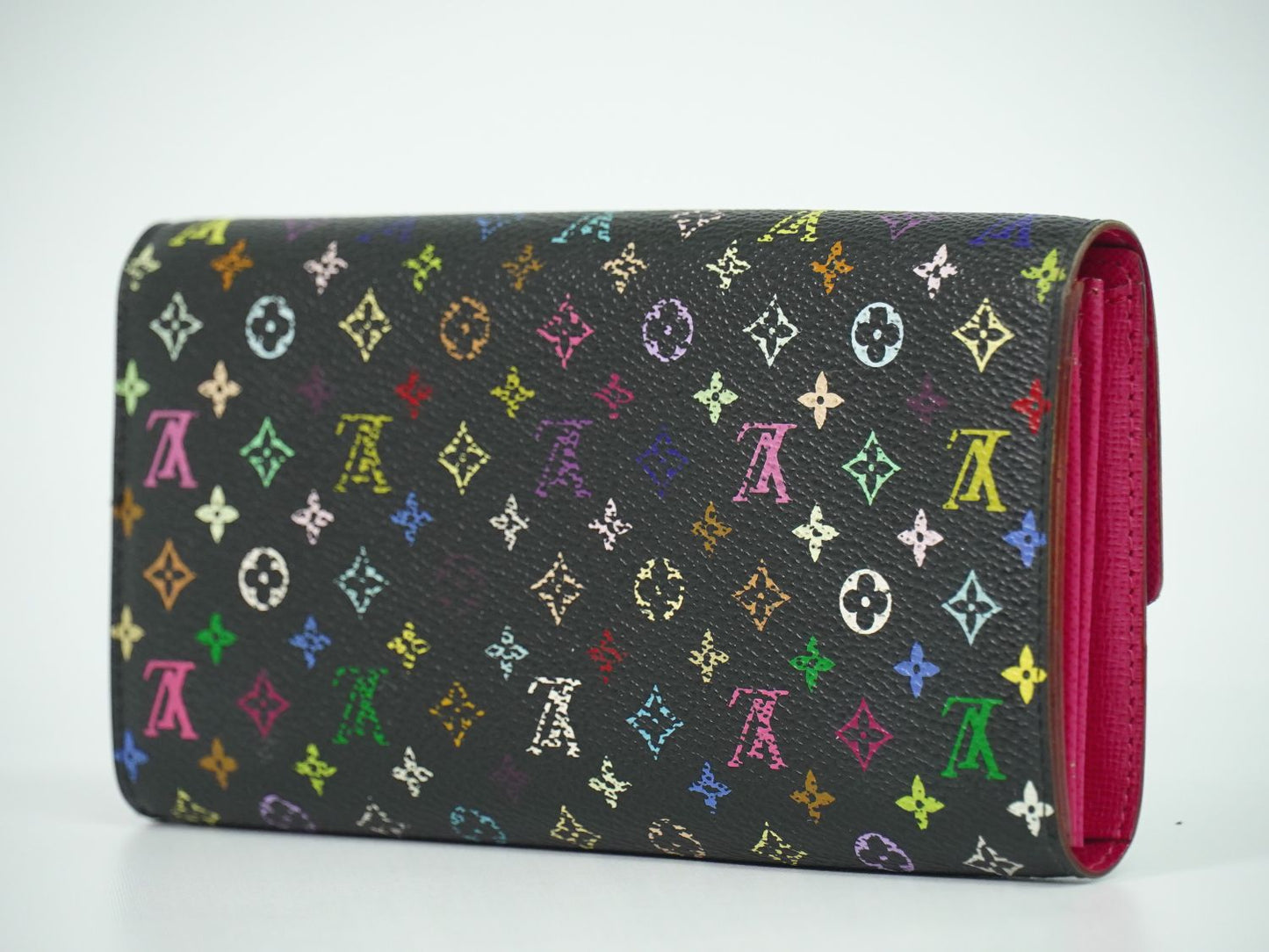 LOUIS VUITTON ポルトフォイユ サラ モノグラム マルチカラー 長財布 ノワール M93747