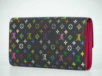 LOUIS VUITTON ポルトフォイユ サラ モノグラム マルチカラー 長財布 ノワール M93747