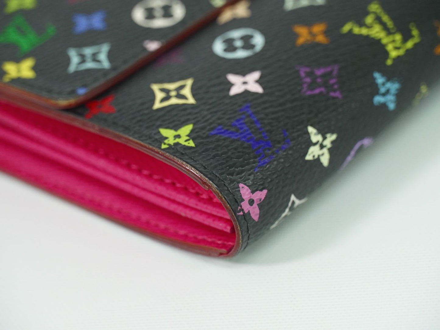 LOUIS VUITTON ポルトフォイユ サラ モノグラム マルチカラー 長財布 ノワール M93747