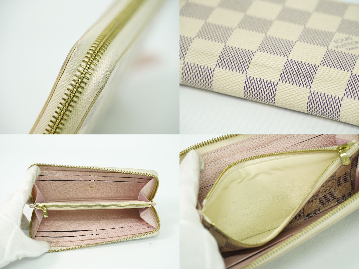 LOUIS VUITTON ポルトフォイユ クレマンス ダミエ アズール 長財布 N61264