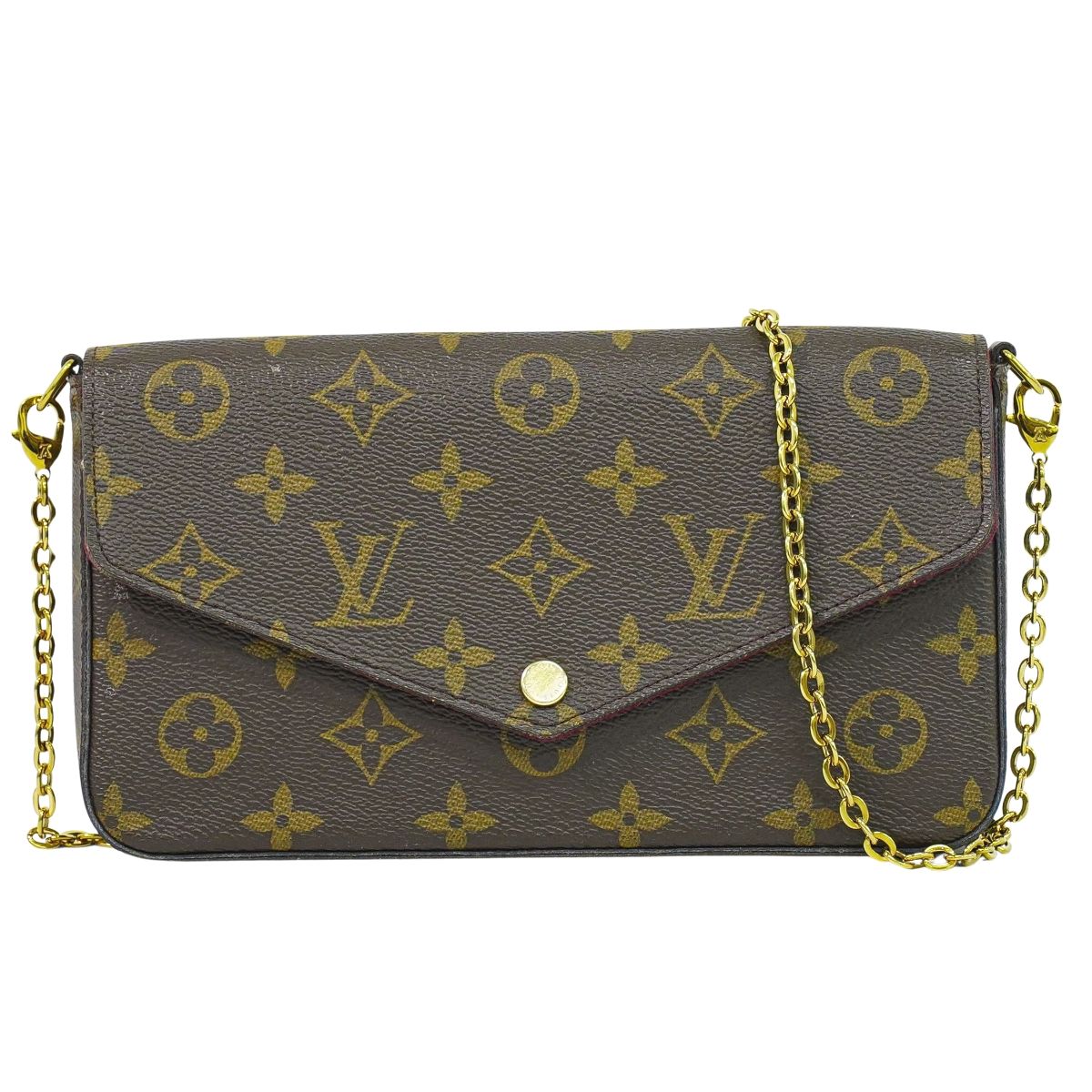 LOUIS VUITTON 新型 ポシェット フェリシー モノグラム チェーン ショルダーバッグ M81896