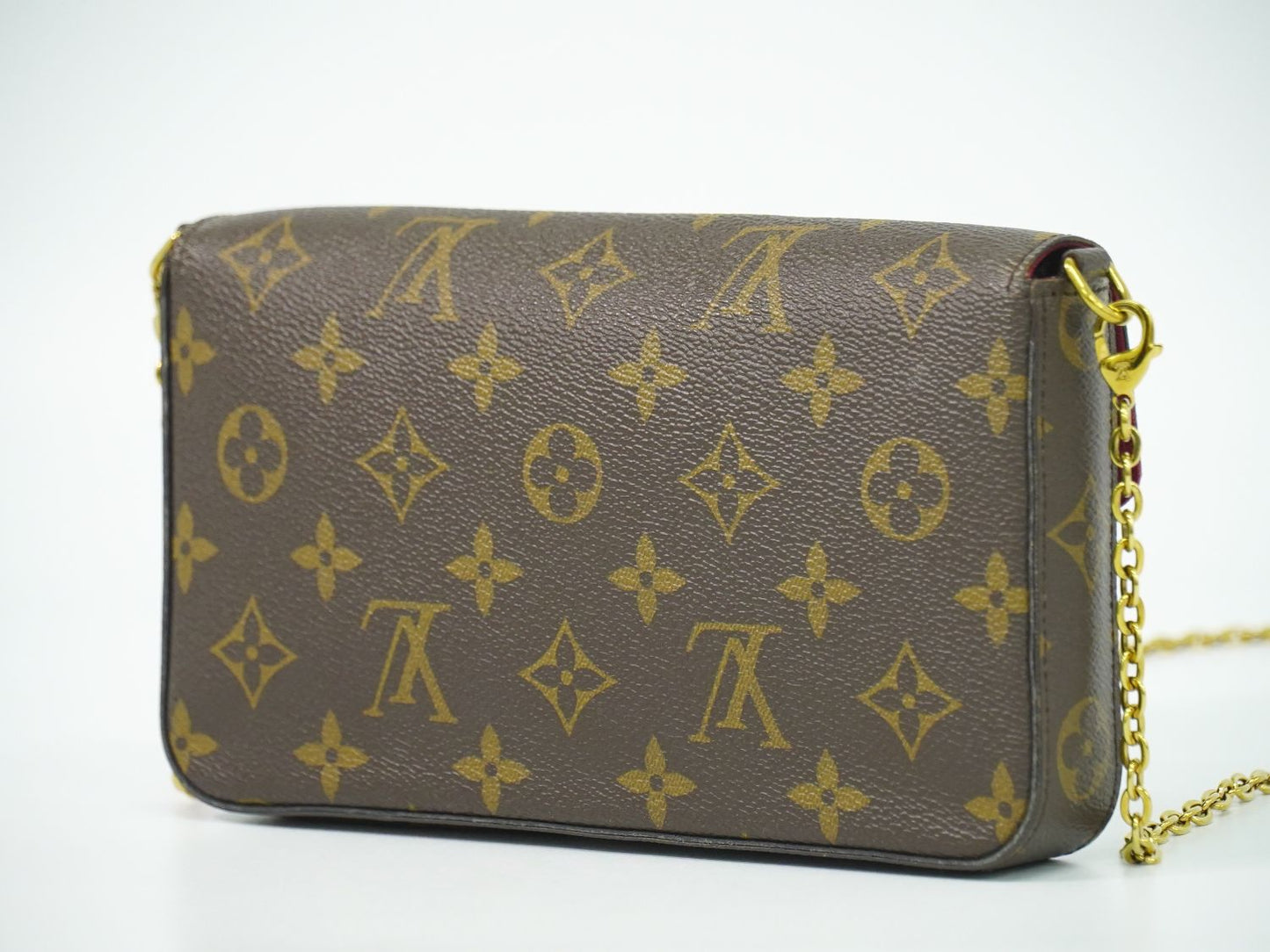 LOUIS VUITTON 新型 ポシェット フェリシー モノグラム チェーン ショルダーバッグ M81896