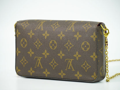 LOUIS VUITTON 新型 ポシェット フェリシー モノグラム チェーン ショルダーバッグ M81896