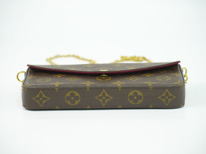 LOUIS VUITTON 新型 ポシェット フェリシー モノグラム チェーン ショルダーバッグ M81896