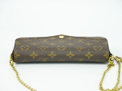 LOUIS VUITTON 新型 ポシェット フェリシー モノグラム チェーン ショルダーバッグ M81896