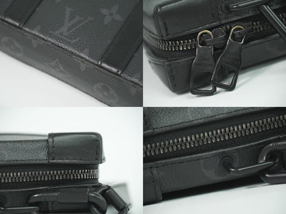 LOUIS VUITTON ソフトトランク ウォレット モノグラム エクリプス ショルダーウォレット ブラック M69838