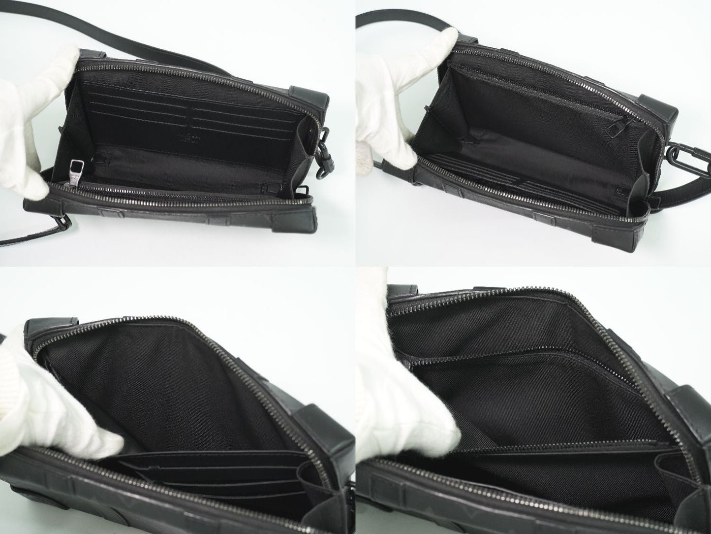 LOUIS VUITTON ソフトトランク ウォレット モノグラム エクリプス ショルダーウォレット ブラック M69838