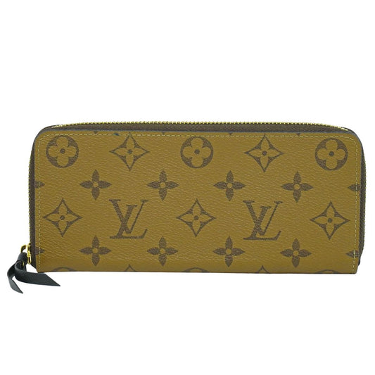 LOUIS VUITTON ポルトフォイユ クレマンス モノグラム リバース 長財布 ライトブラウン M82336