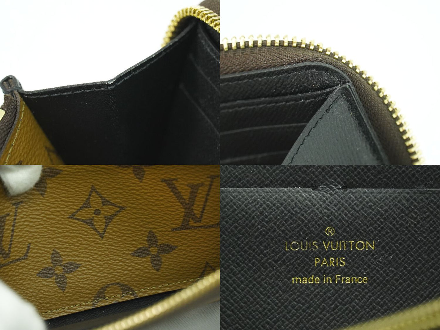 LOUIS VUITTON ポルトフォイユ クレマンス モノグラム リバース 長財布 ライトブラウン M82336