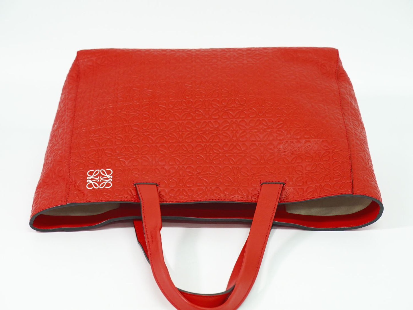 LOEWE アナグラム トートバッグ レッド