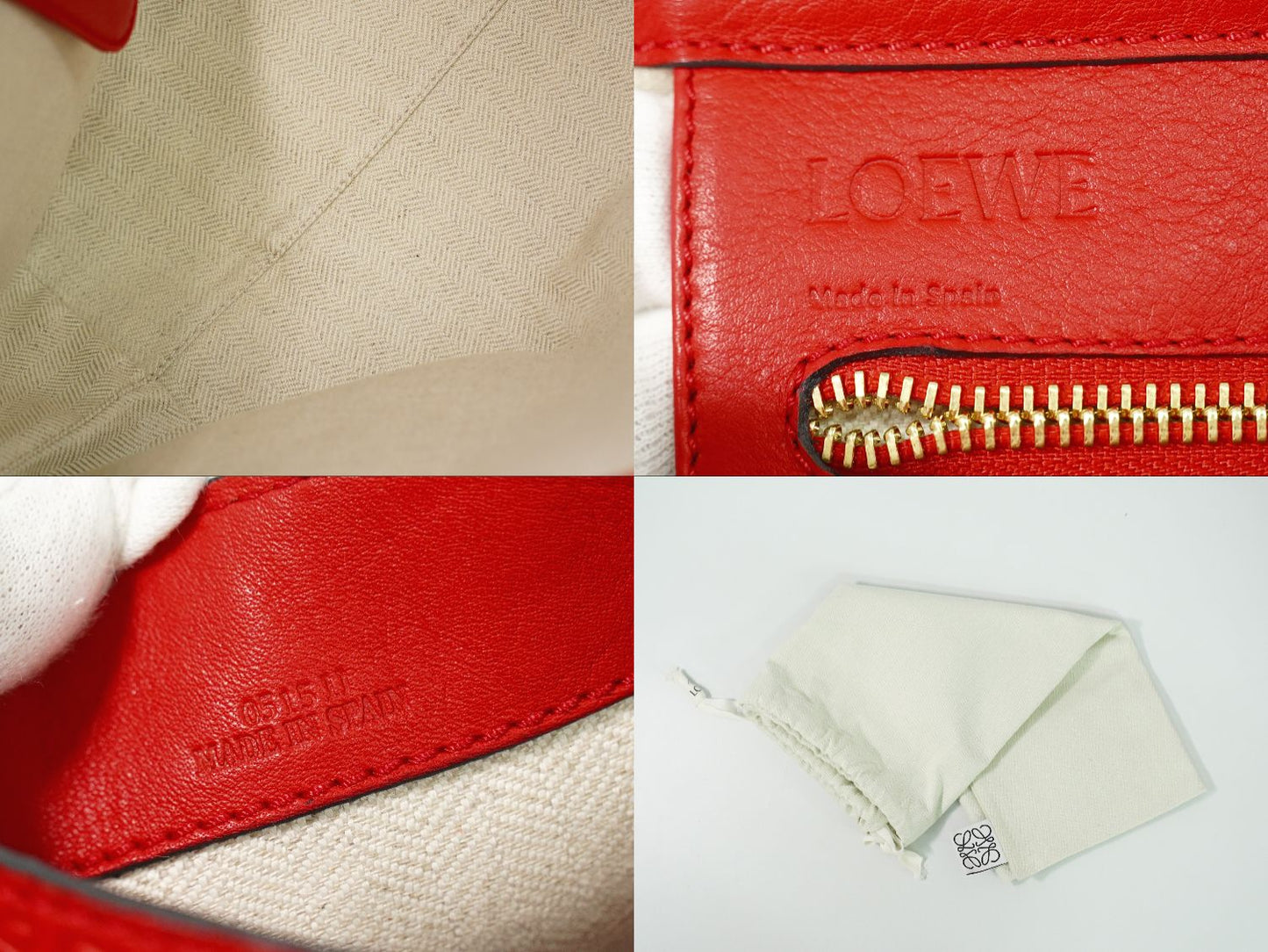 LOEWE アナグラム トートバッグ レッド