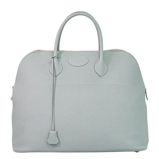 HERMES ボリード 45 トゴ レザー ハンドバッグ X刻 2016年 ブルーグラシエ