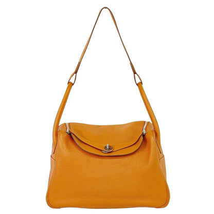 HERMES リンディ 34 トリヨンクレマンス レザー 2WAY ショルダーバッグ □P刻 2012年 オレンジ