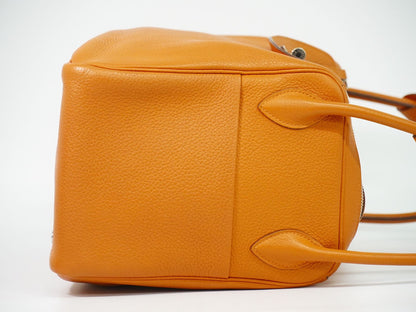 HERMES リンディ 34 トリヨンクレマンス レザー 2WAY ショルダーバッグ □P刻 2012年 オレンジ