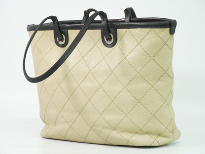 CHANEL オンザロード ワイルドステッチ ショルダーバッグ ベージュ