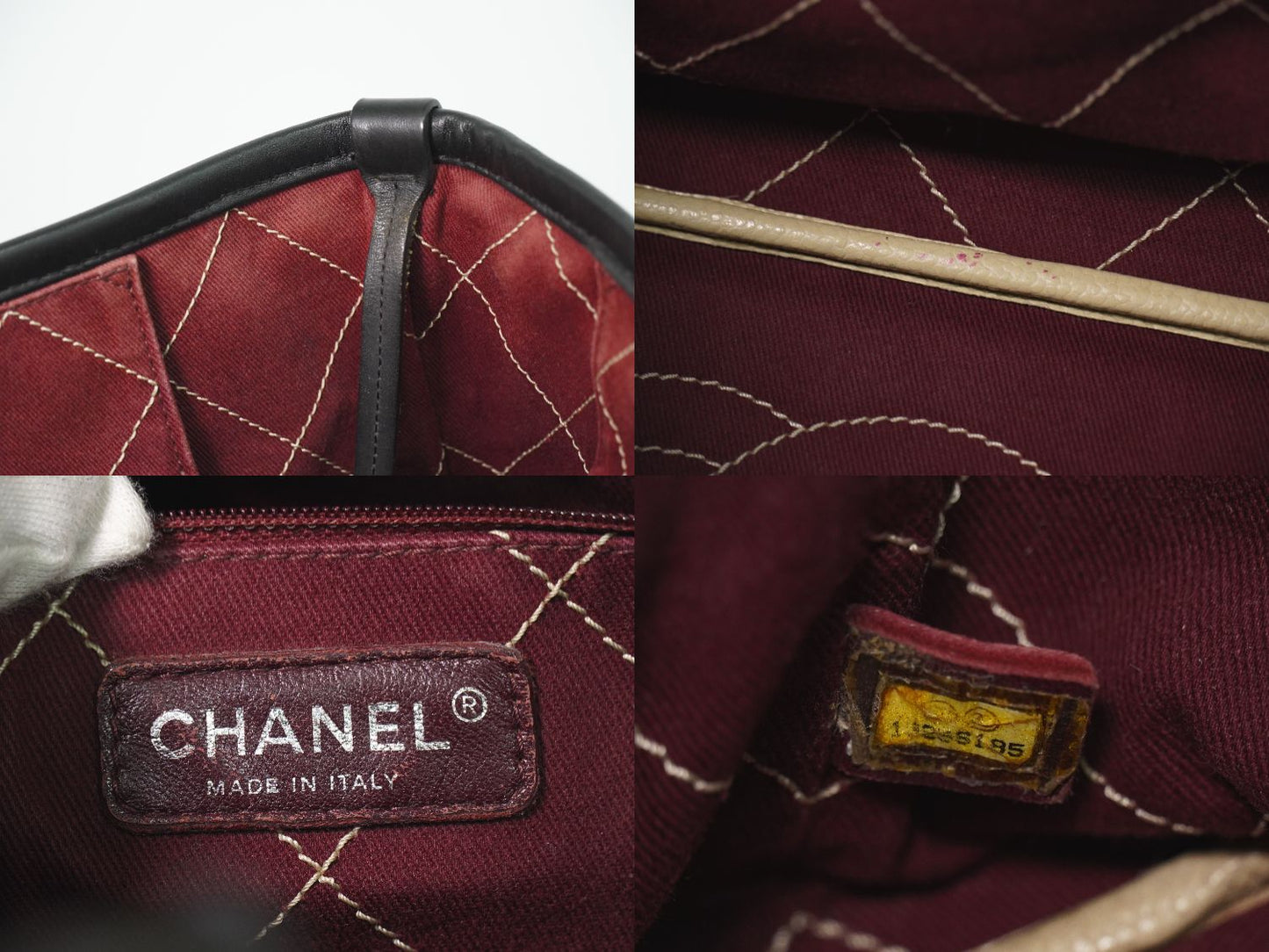 CHANEL オンザロード ワイルドステッチ ショルダーバッグ ベージュ