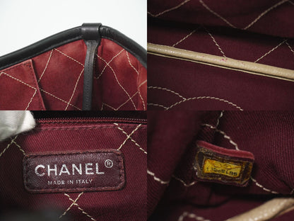 CHANEL オンザロード ワイルドステッチ ショルダーバッグ ベージュ