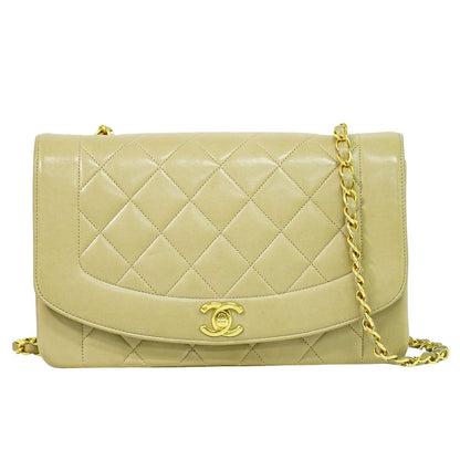 CHANEL ダイアナ ココマーク ショルダーバッグ ベージュ