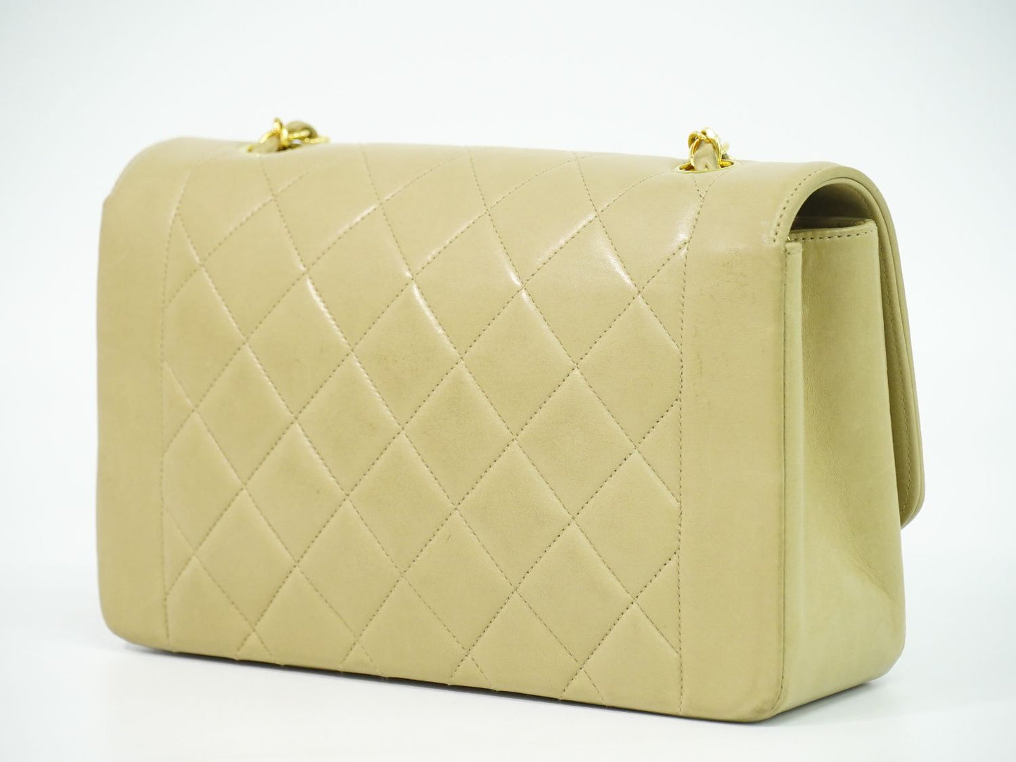 CHANEL ダイアナ ココマーク ショルダーバッグ ベージュ
