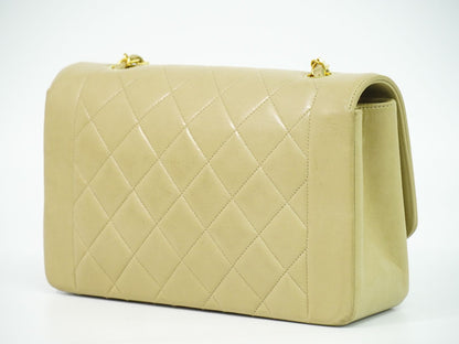 CHANEL ダイアナ ココマーク ショルダーバッグ ベージュ