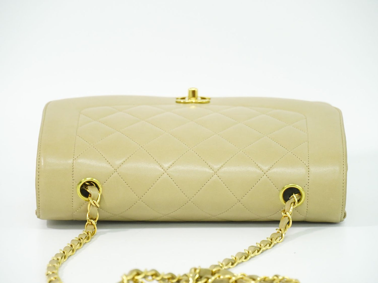 CHANEL ダイアナ ココマーク ショルダーバッグ ベージュ