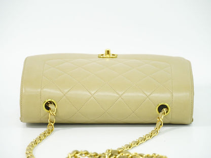 CHANEL ダイアナ ココマーク ショルダーバッグ ベージュ