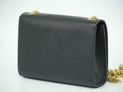 SAINT LAURENT ケイト YSLロゴ ショルダーバッグ ブラック