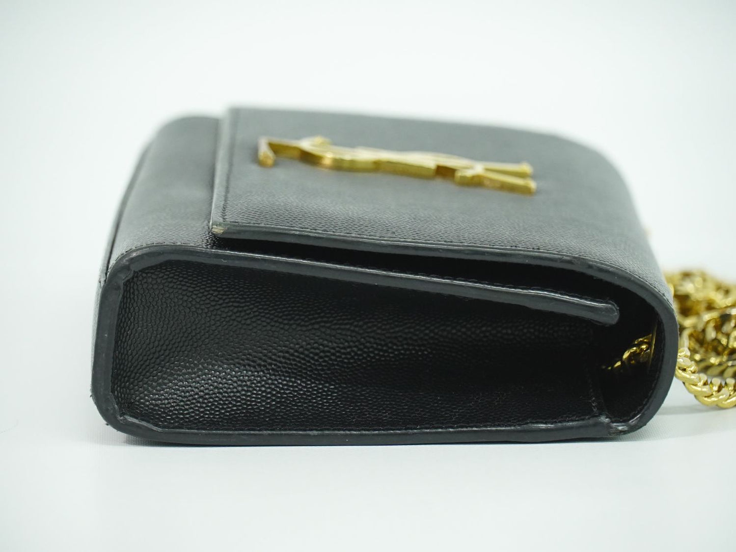 SAINT LAURENT ケイト YSLロゴ ショルダーバッグ ブラック