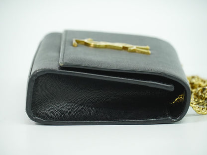 SAINT LAURENT ケイト YSLロゴ ショルダーバッグ ブラック