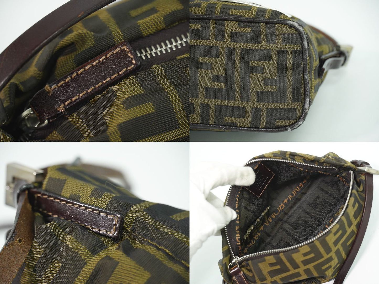 FENDI ズッカ ショルダーバッグ ブラウン