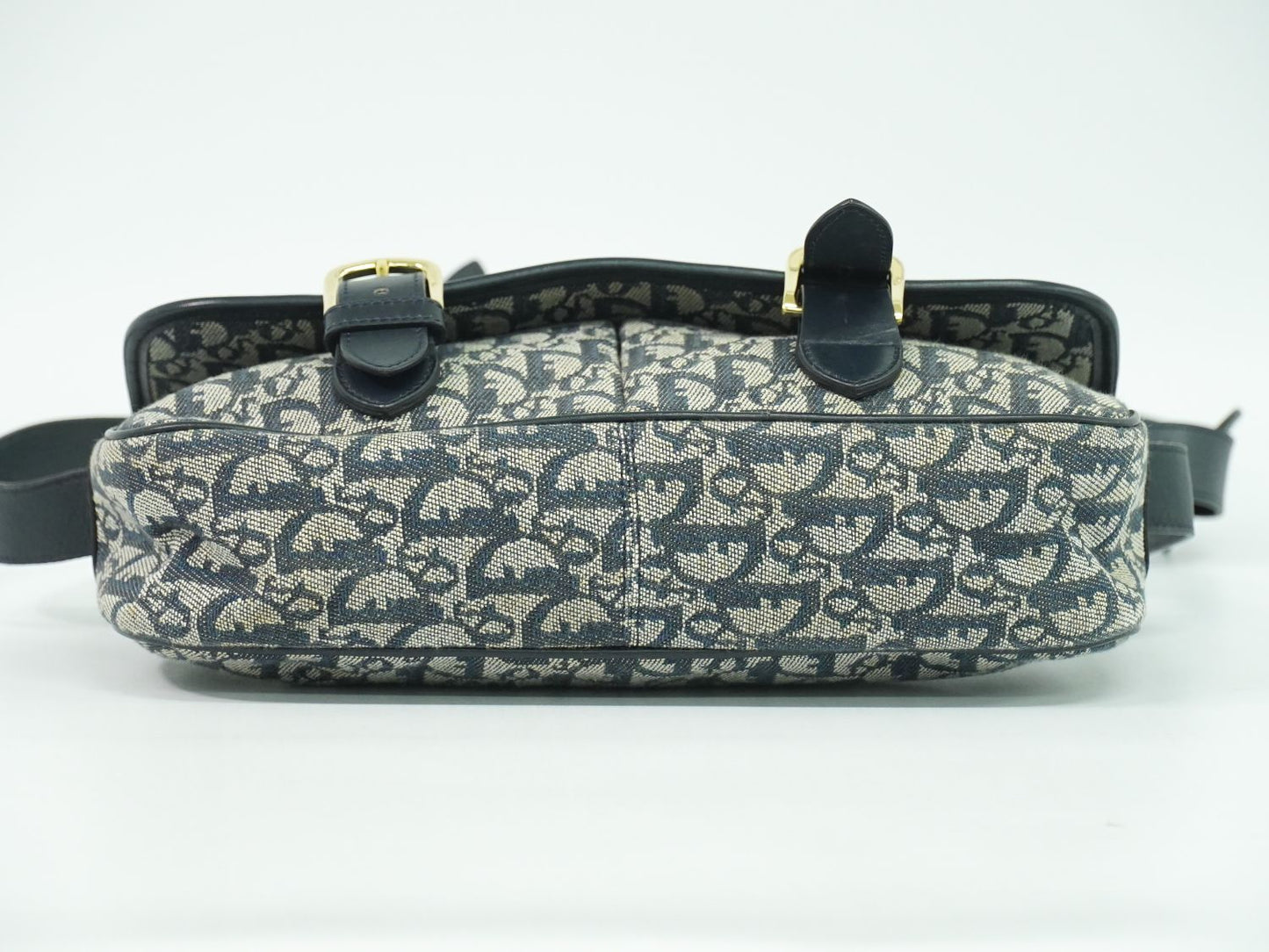 Christian Dior トロッター ショルダーバッグ グレー ネイビー