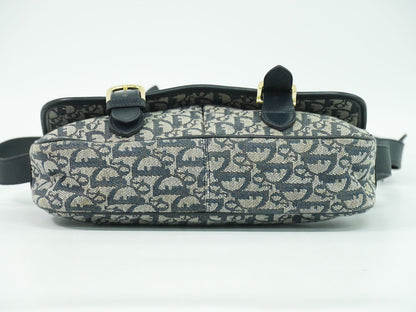 Christian Dior トロッター ショルダーバッグ グレー ネイビー
