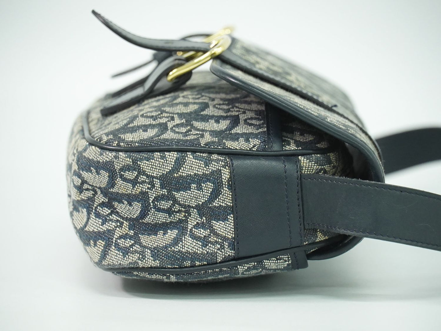 Christian Dior トロッター ショルダーバッグ グレー ネイビー