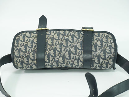 Christian Dior トロッター ショルダーバッグ グレー ネイビー