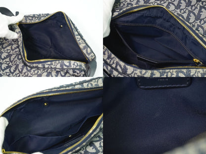 Christian Dior トロッター ショルダーバッグ グレー ネイビー