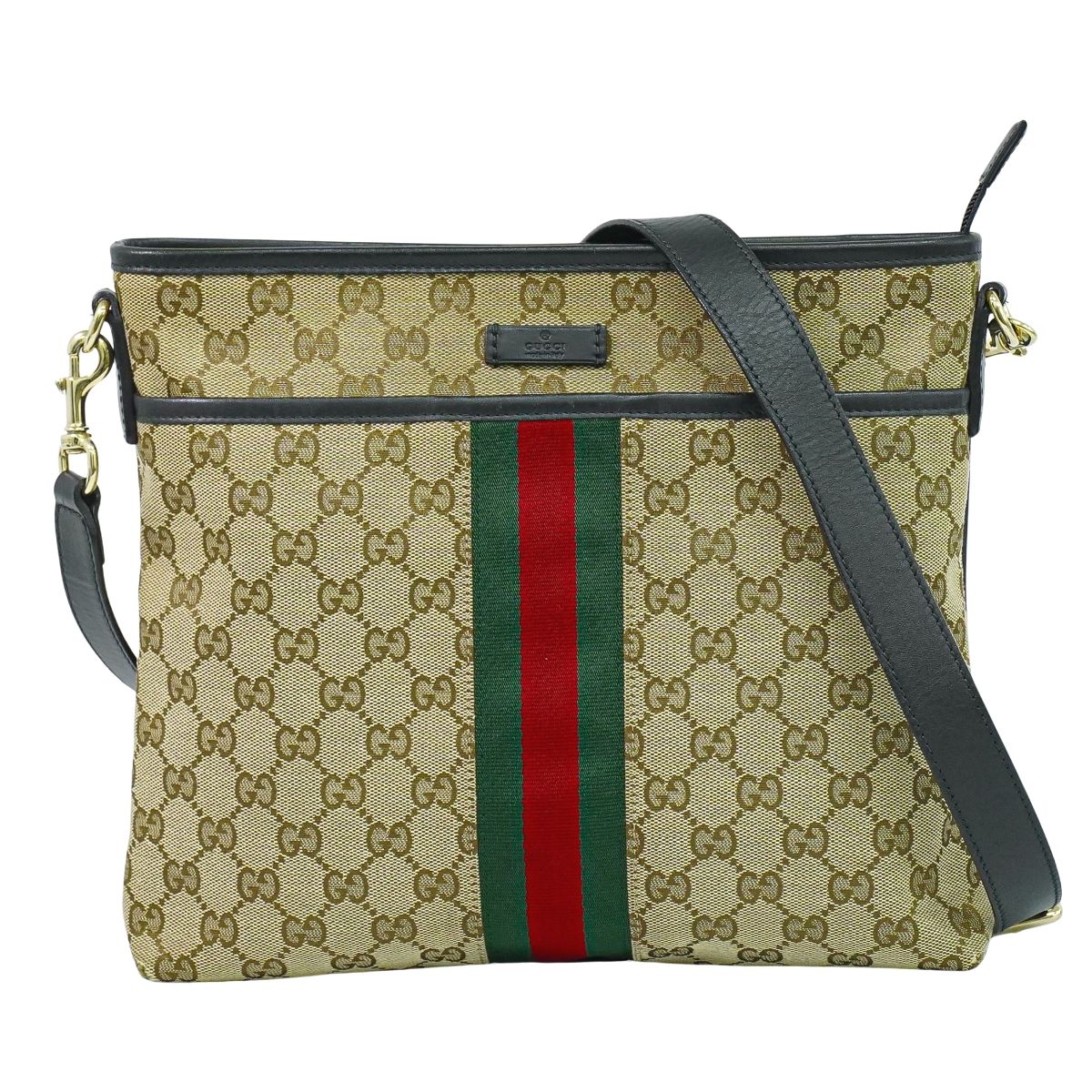 GUCCI シェリーライン GGキャンバス ショルダーバッグ ベージュ 388926
