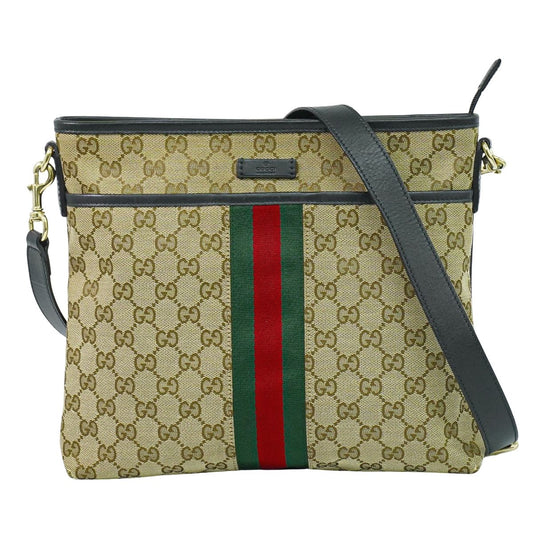 GUCCI シェリーライン GGキャンバス ショルダーバッグ ベージュ 388926